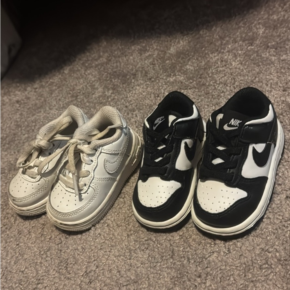 Nike Kids Black and White Sneakers